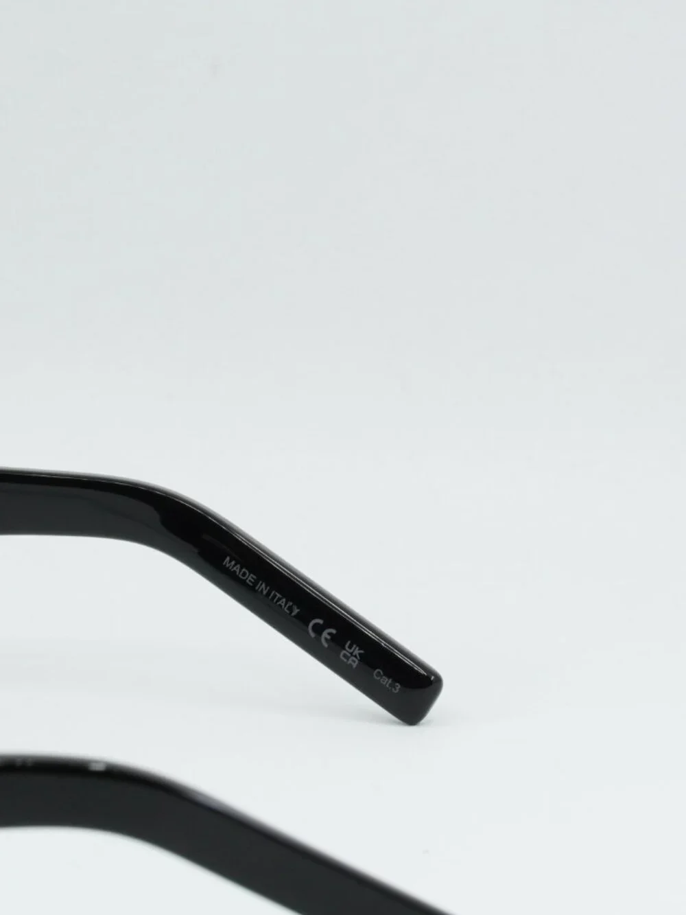 Saint Laurent SL534 SUNRISE 001 Rectangle Sunglasses - Shiny Black/Black